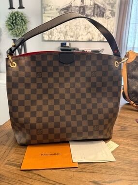Louis Vuitton Brown Graceful pm Damier Canvas Shoulder bag. Great condition.